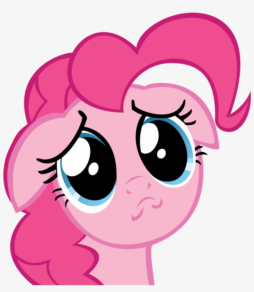 Fanmade Pinkie With Puppy Eyes - Pinkie Pie Puppy Face, transparent png download