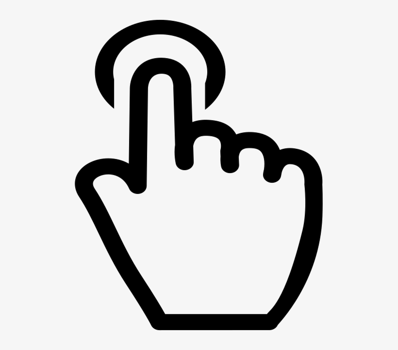Check Work Attendance Comments - Hand Click Icon Png, transparent png download
