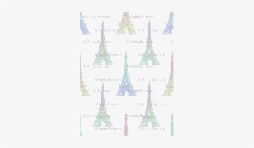 Paris Eiffel Tower Pastel Rainbow - Eiffel Tower, transparent png download