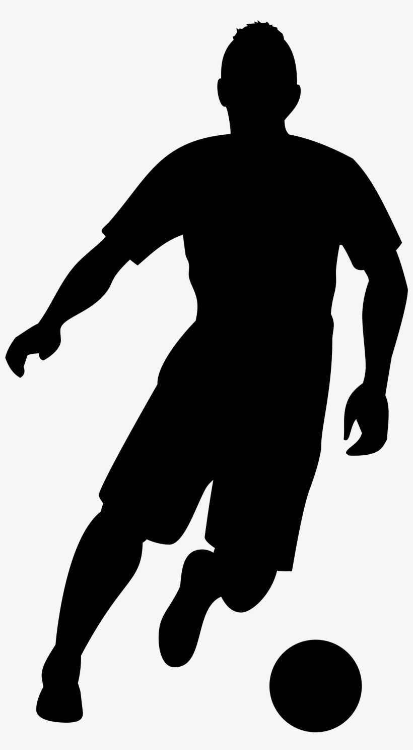 Football Player Silhouette Png Transparent - Football Player Clipart Png, transparent png download