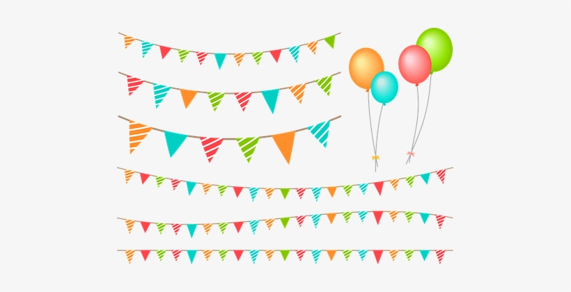 Balloons, Birthday, Bunting, Celebration - Grin And Tonic Birthday Cakes Booty Shakes Card, transparent png download