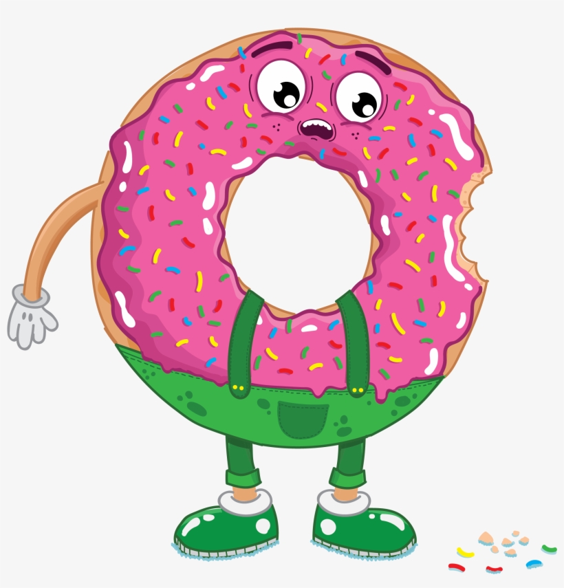 Happy Donut - Illustration, transparent png download