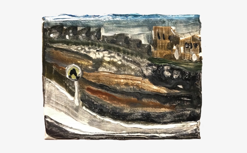 樹下的海鷗seagulls Under The Tree，acrylic & Watercolor On - Painting, transparent png download