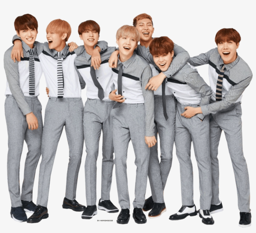 Bts Grey Clothing - Bts In School Uniforms, transparent png download