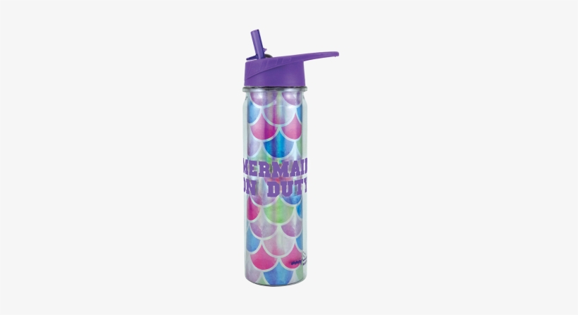 Picture Of Mermaid Water Bottle - Mermaid Water Bottle, transparent png download