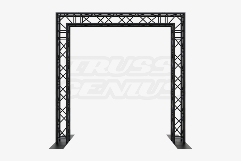 Goal Post F34 Square Truss System 10×10 Matte Black, transparent png download