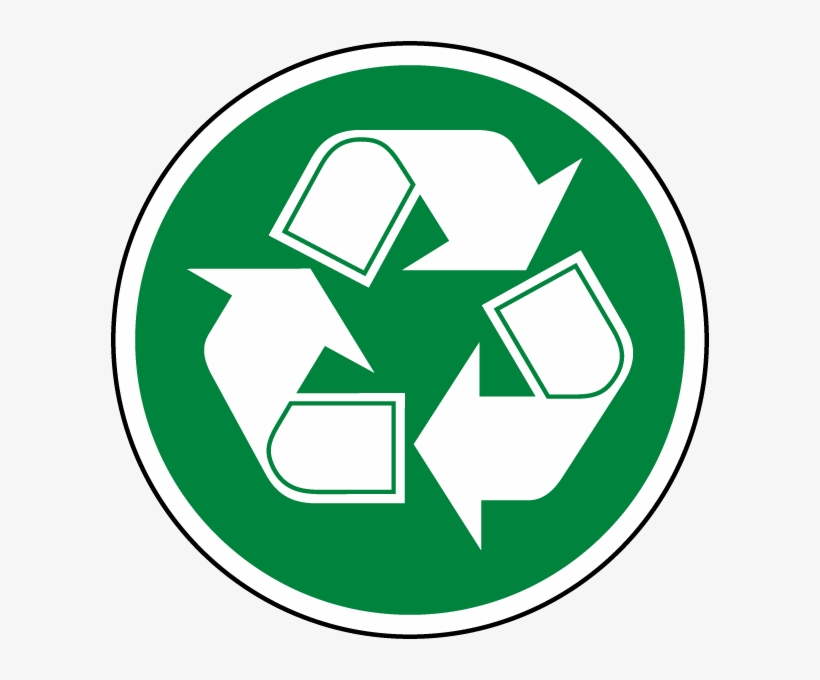 Recycle Label Png Royalty Free Library - Recycle Symbol In Circle, transparent png download