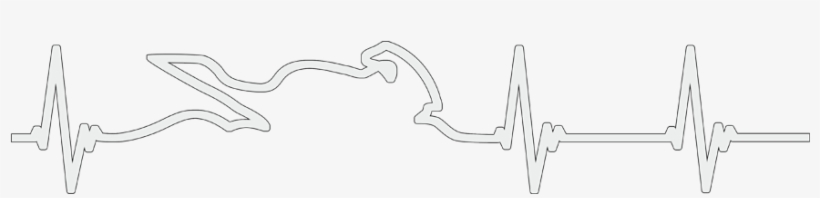Motorcycle Heartbeat White - Motorcycle, transparent png download