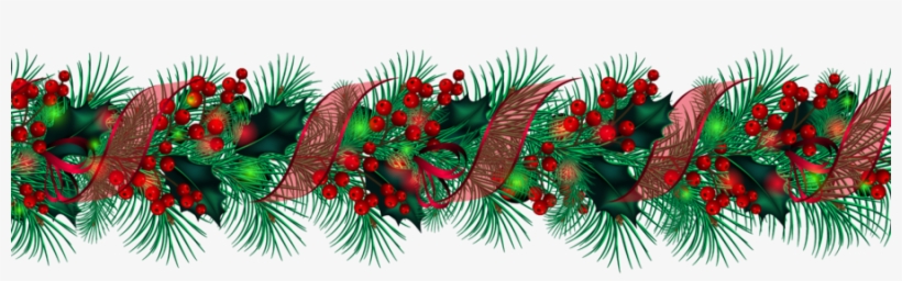 Clipart Resolution 1600*423 - Christmas Greens Free Clipart, transparent png download