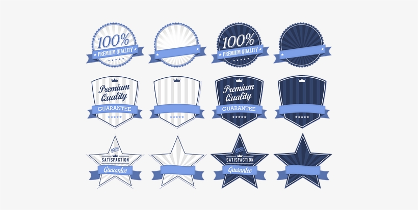 Badge Sticker Label Stamp Ribbon Collectio - Template Logo Png, transparent png download