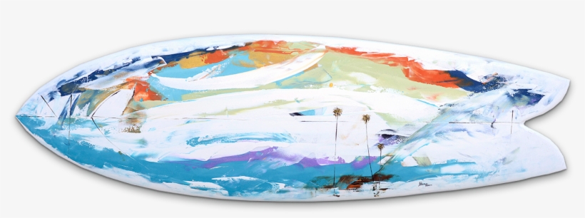 Whirlwind Surfboard - Painting, transparent png download