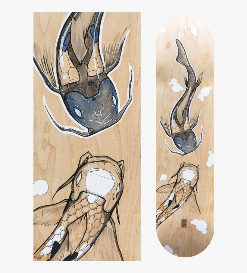 Naturally Koi Board - Koi Fish Spray Paint, transparent png download