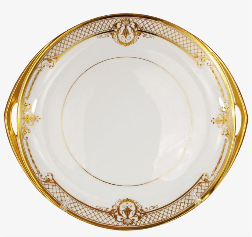Gold Plate Png - Plato De Porcelana Oro, transparent png download