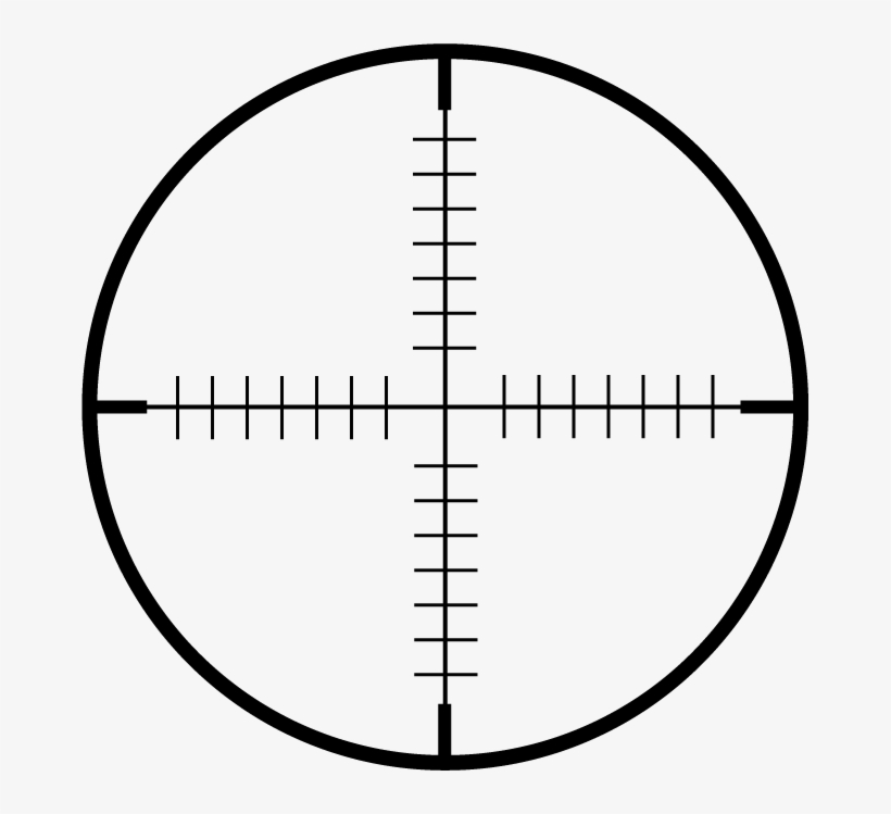 Crosshair Png Clipart Best Clipart - Dibujo De Una Mira, transparent png download