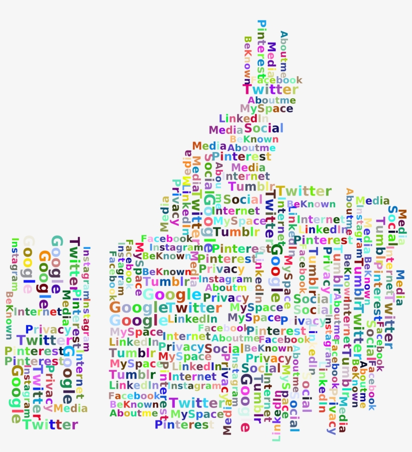 This Free Icons Png Design Of Prismatic Thumbs Up Social, transparent png download