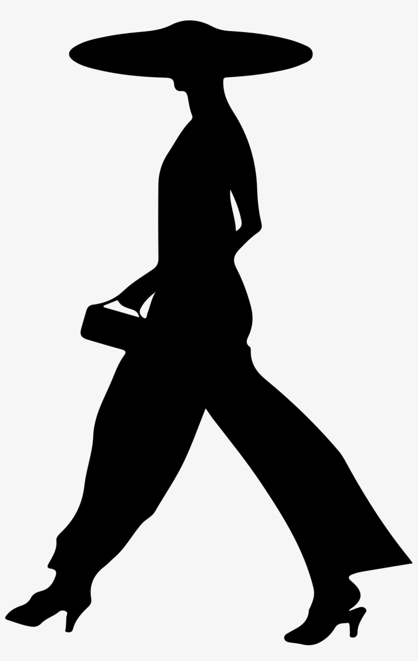 People Walking Vector Png Download - Silhouette Of Woman Walking, transparent png download