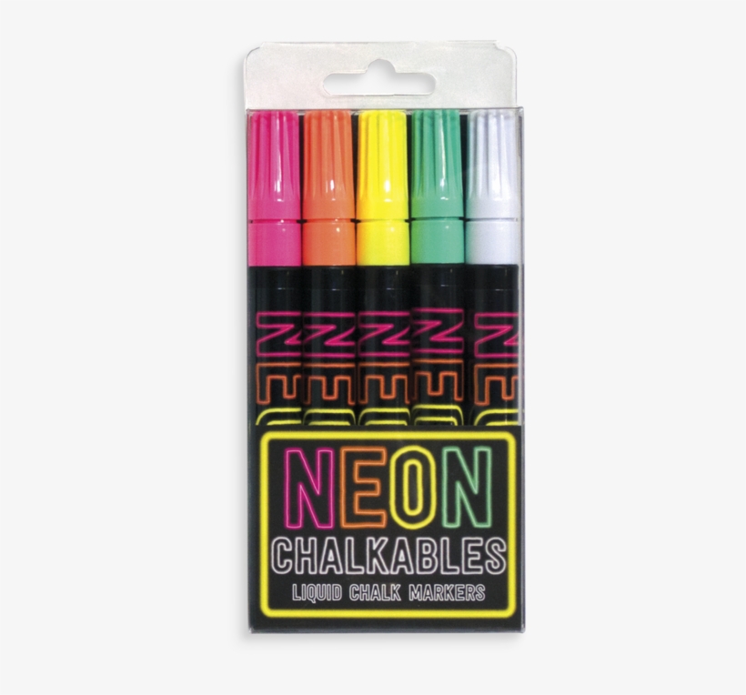 Neon Chalkables Liquid Chalk Markers - Neon Chalkables Liquid Chalk Markers - Set Of 5, transparent png download