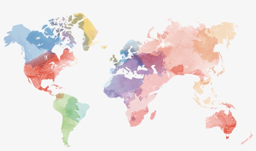 Contact Map , 2018 01 21 - World Map Art Png, transparent png download
