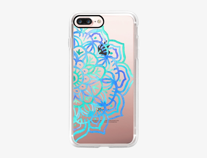 Casetify Iphone 7 Plus Case And Other Boho Iphone Covers - Society6 Watercolor Medallion In Ocean Colors Rug -, transparent png download