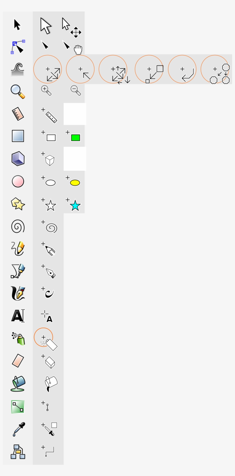 This Free Icons Png Design Of Inkscape Mouse Cursors, transparent png download