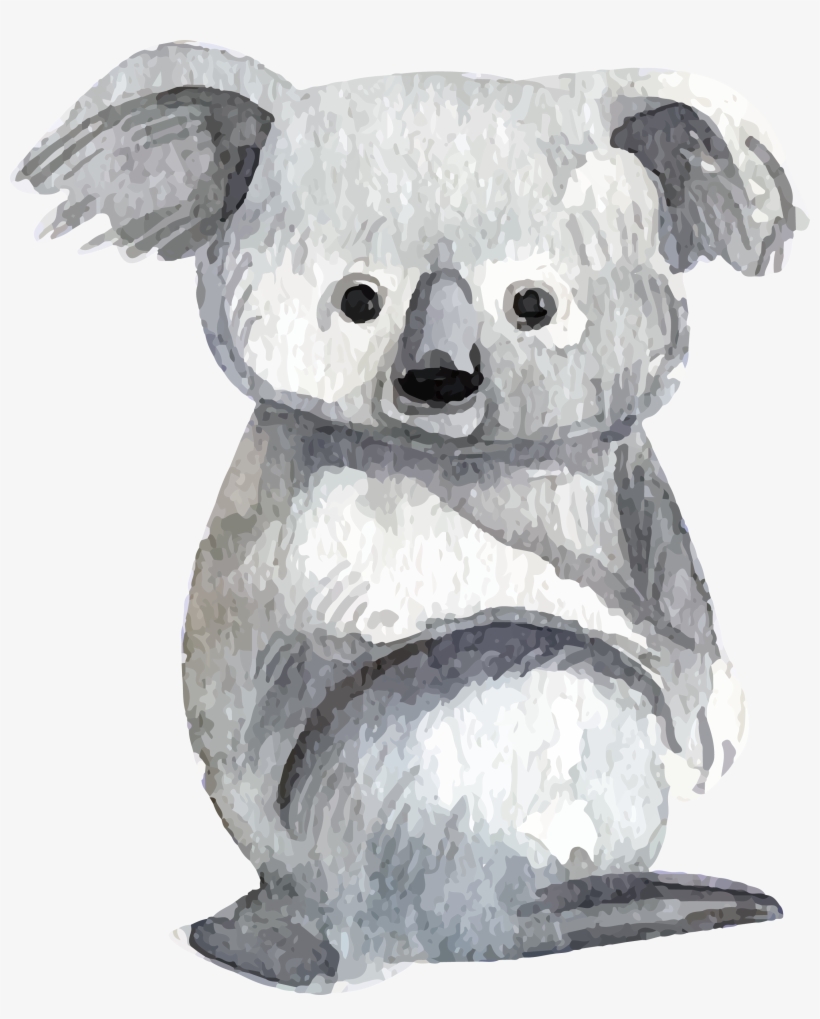 Baby Koalas Lemur Bear Watercolor Painting - Watercolor Koala Free, transparent png download
