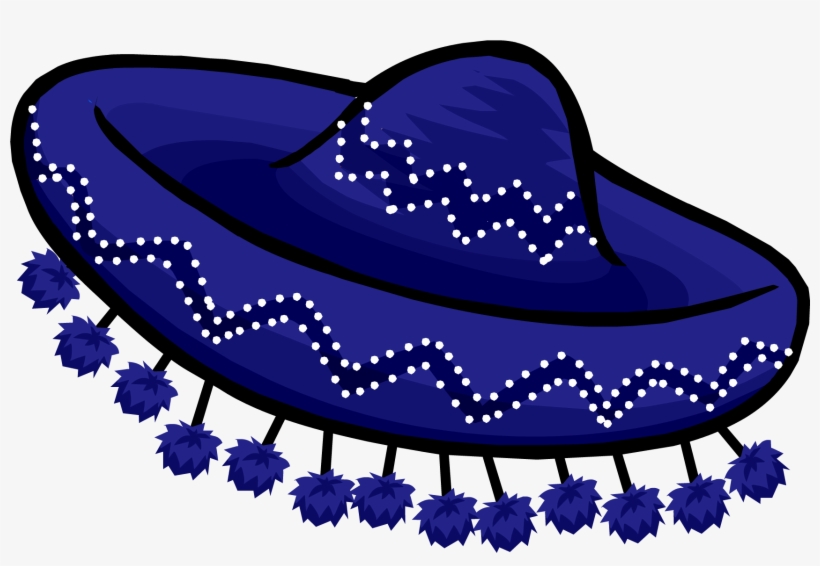 Starlit Sombrero - Blue Sombrero Clip Art, transparent png download