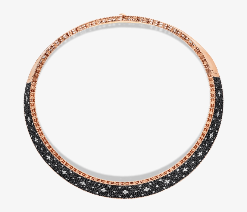 Roberto Coin Wide Collar With Black And White Fleur - Trucker Hat, transparent png download