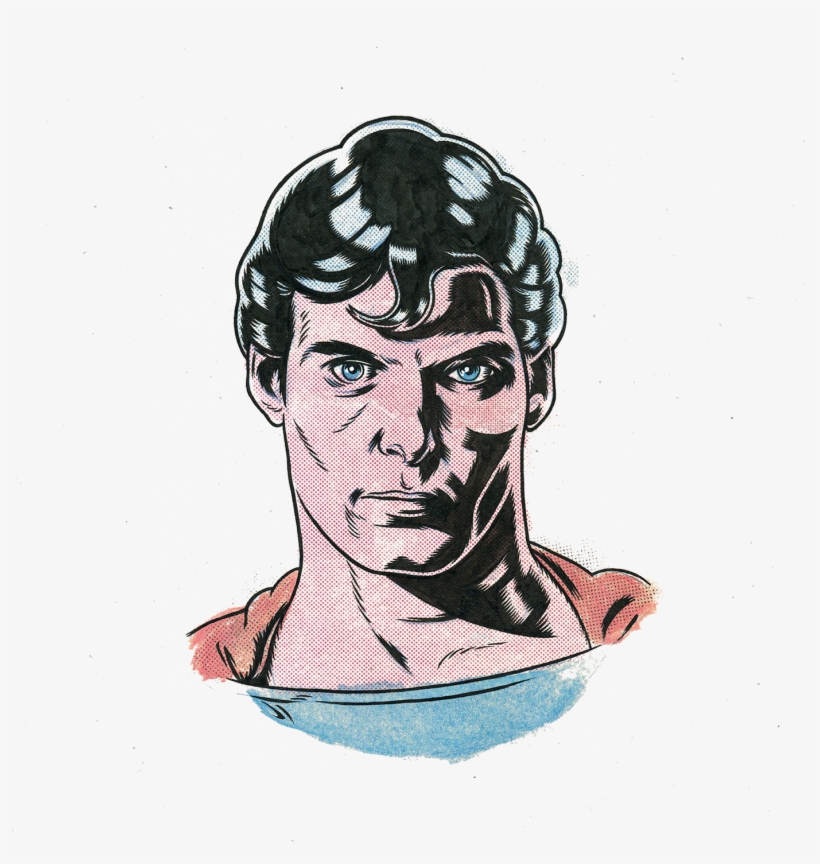 Graphic Royalty Free Download Drawing Celebrities - Superman, transparent png download