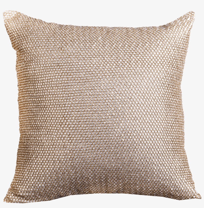 Couch Pillow Png Vector Freeuse Library - Pyar&co Brava Metallic Gold Chainmail Decorative, transparent png download