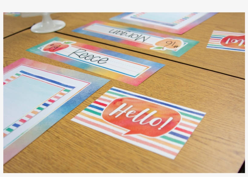 Tcr4764 Watercolor Hello Postcards Image - Watercolor Hello Postcards, transparent png download