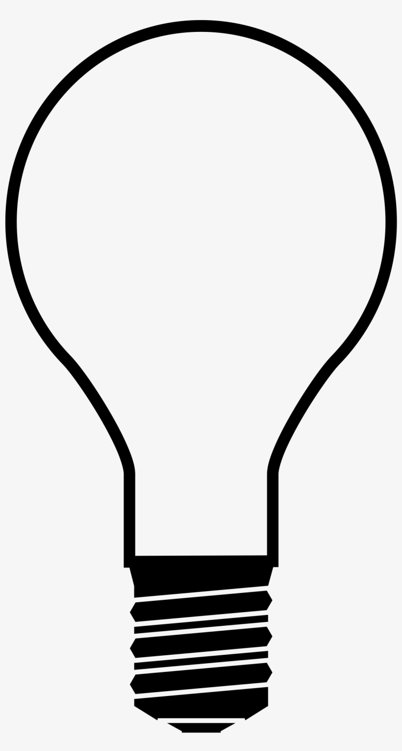 Christmas Light Bulb Silhouette At Getdrawings - Light Bulb Silhouette Png, transparent png download