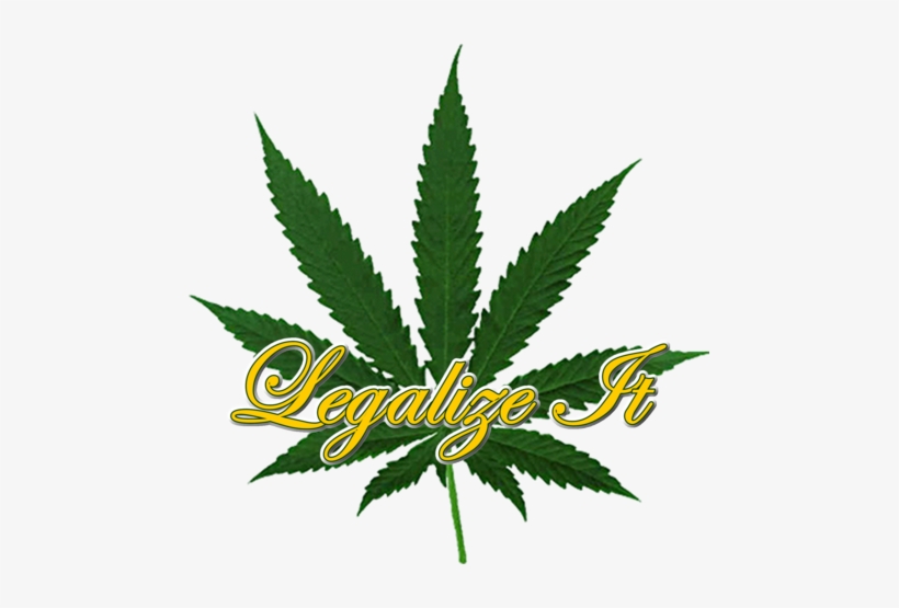 Legalize It Pot Leaf - Marijuana Leaf Psd, transparent png download