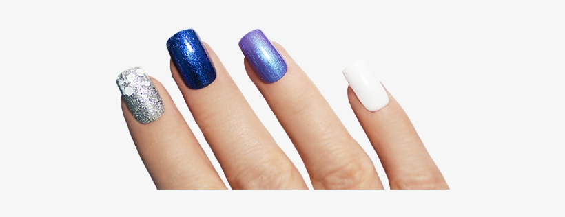 Nails Images Manicure - Blue Nails Png, transparent png download