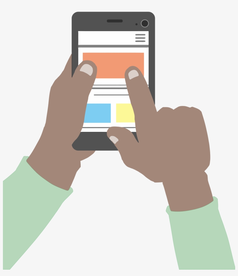 This Free Icons Png Design Of Using A Smartphone, transparent png download