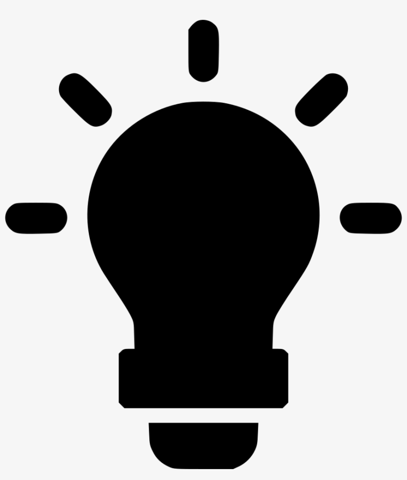 Lightbulb Light Sparks Comments - Lamp Icon Free, transparent png download