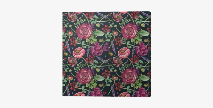 Flowers Seamless Pattern - Watercolor Painting, transparent png download