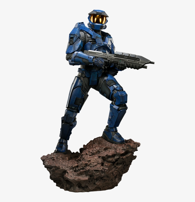 Blue Team Leader Statue - Halo Blue Team Png, transparent png download