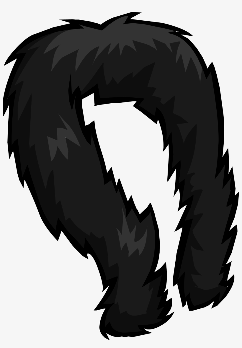Black Feather Boa Neck Item - Feather Boa Clipart, transparent png download
