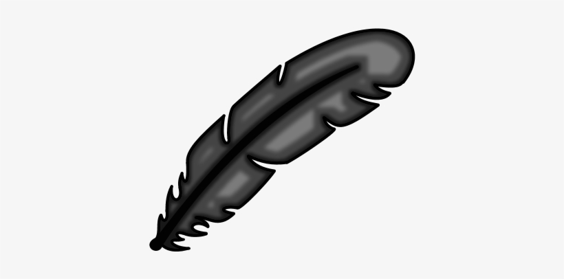 Black Feather - Blue, transparent png download