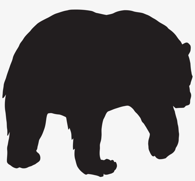 Bear Silhouette Png, transparent png download