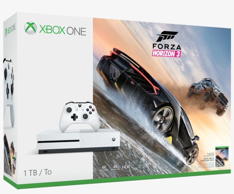 Xbox One S Forza Horizon 3 Bundle - Xbox One S Forza 3 Bundle, transparent png download