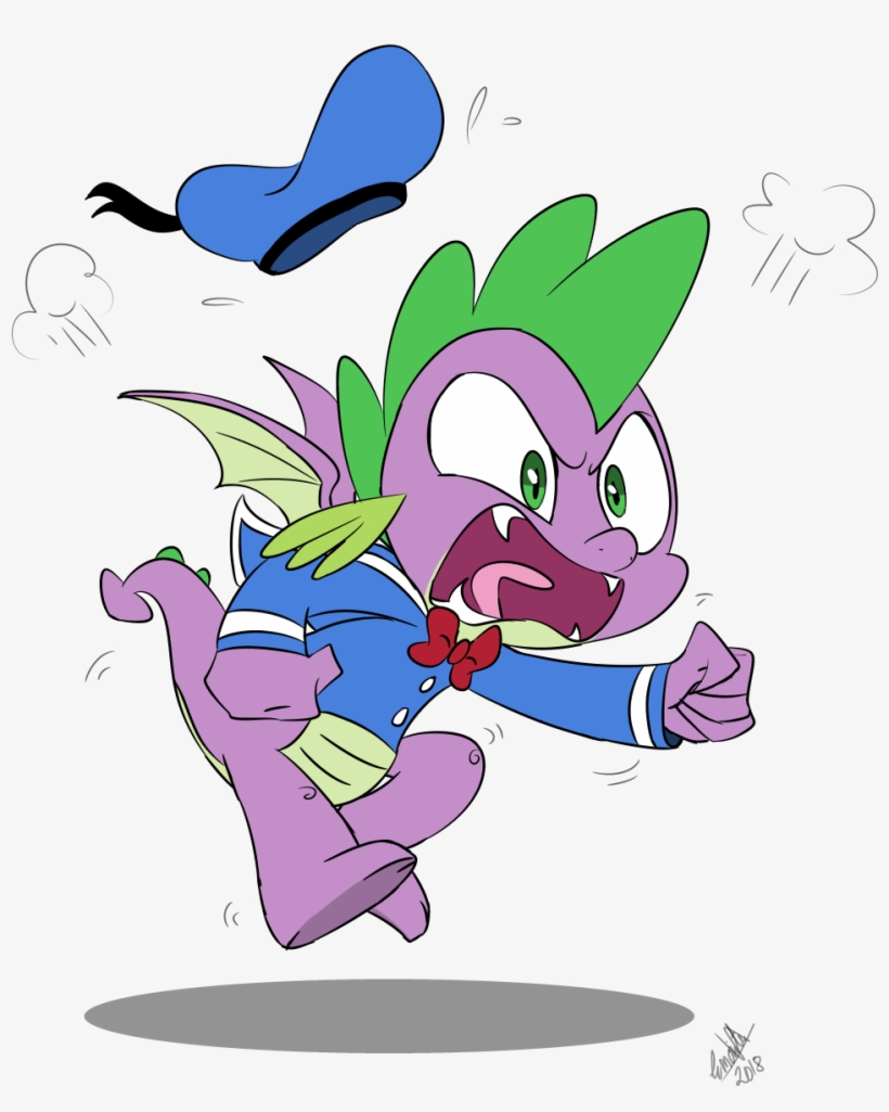 Angry Artist Emositecc Donald Duck Dragon Male Safe - My Little Pony: Friendship Is Magic, transparent png download