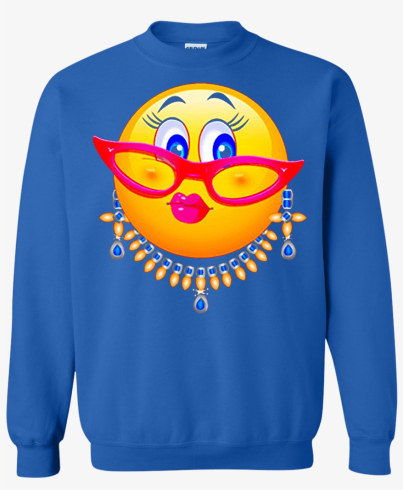 Lady Bling Face Emoji Costume - Lady Bling Face Emoji Costume - Smiley Funny Emoticon, transparent png download