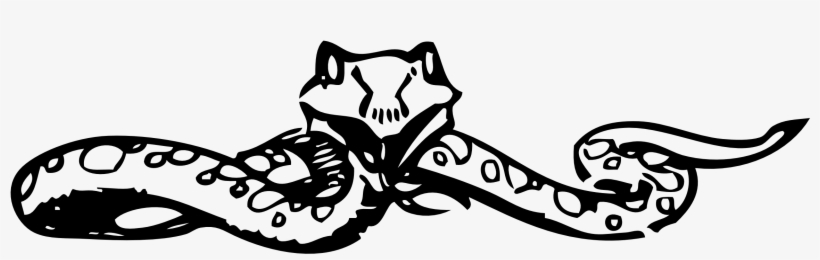 Letters In A Snake Colouring - Snake Logo Art Black White, transparent png download