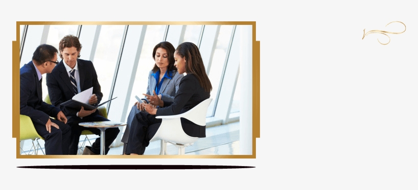 Businesspeople Having Meeting In Modern Office - Sales Team Digital Marketing, transparent png download