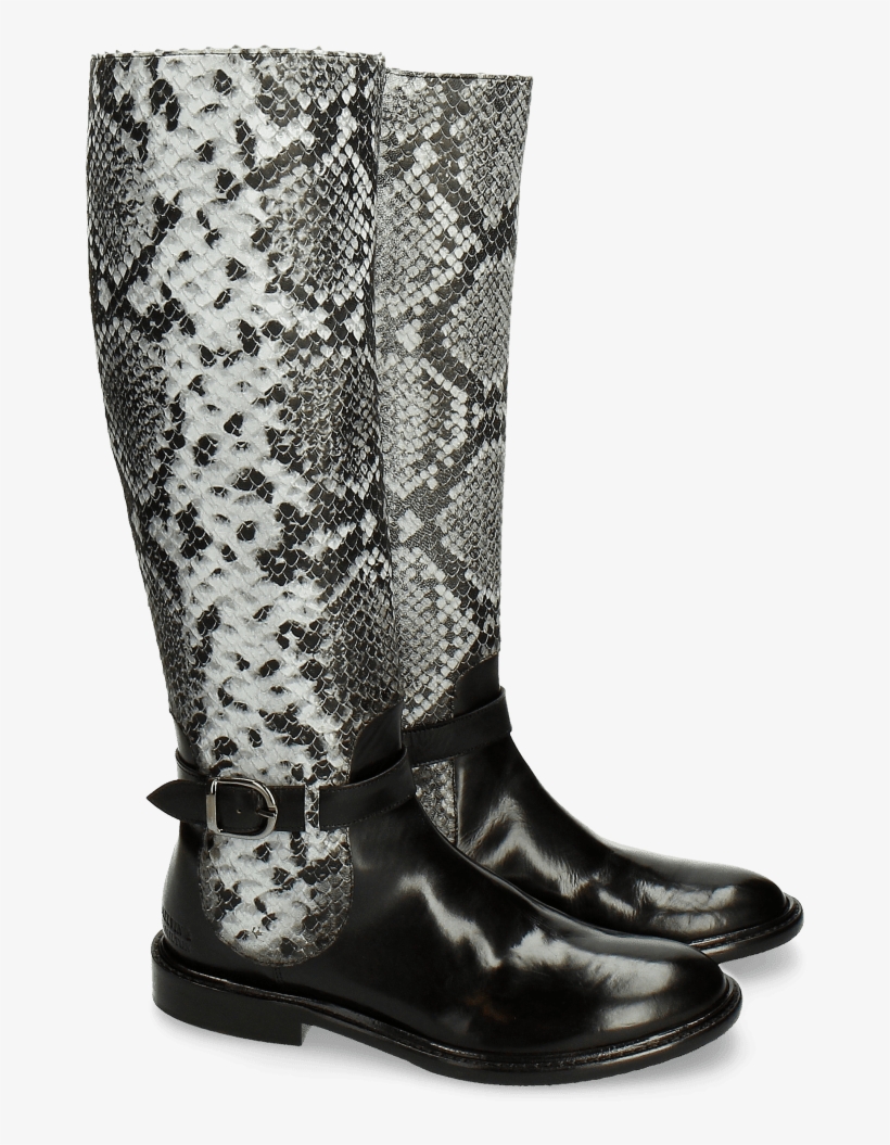 Boots Sally 58 Snake Black Grey Strap Black New Hrs - Adax, Dames, Donkergrijs , Een Maat, Trieste Shoulder, transparent png download