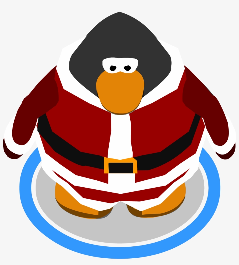 Santa Suit Ingame - Club Penguin Graduation Cap, transparent png download
