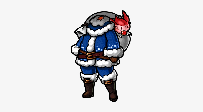 Gear-blue Santa Costume Render - Santa Suit, transparent png download