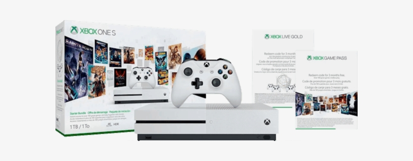 00 For Microsoft - Xbox One S 1tb Console Starter Bundle, transparent png download