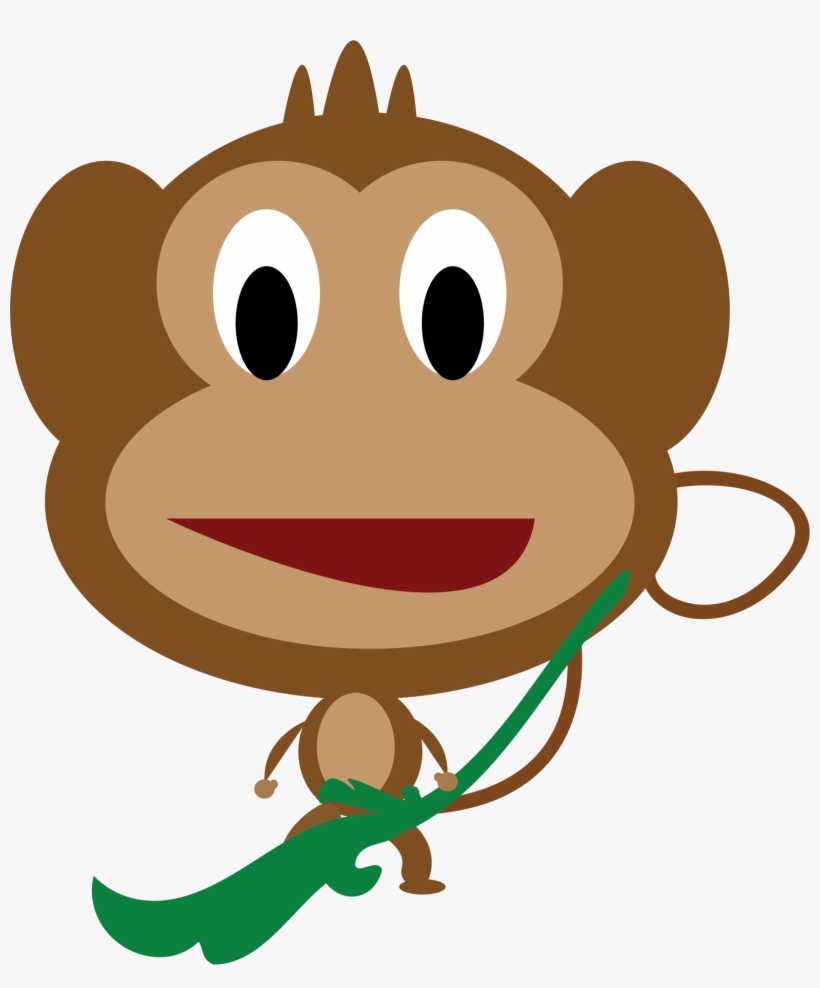 Ape Cartoon Baby Monkeys Mammal - Cartoon Monkey Shower Curtain, transparent png download